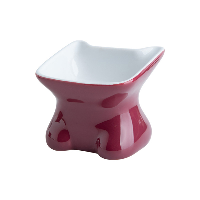 Miska ceramiczna Legendog dla szczeniąt i kotów, podwyższona, antypoślizgowa, dostarczająca wodę i karmę - Wianko - 4