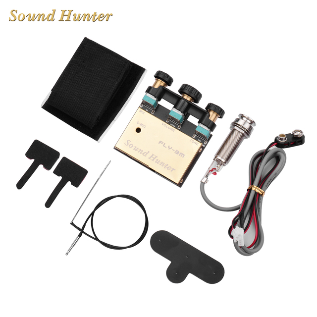 Gitara akustyczna z aktywnym systemem Dual Source Pickup i korektorem EQ Sound Hunter - Wianko - 3