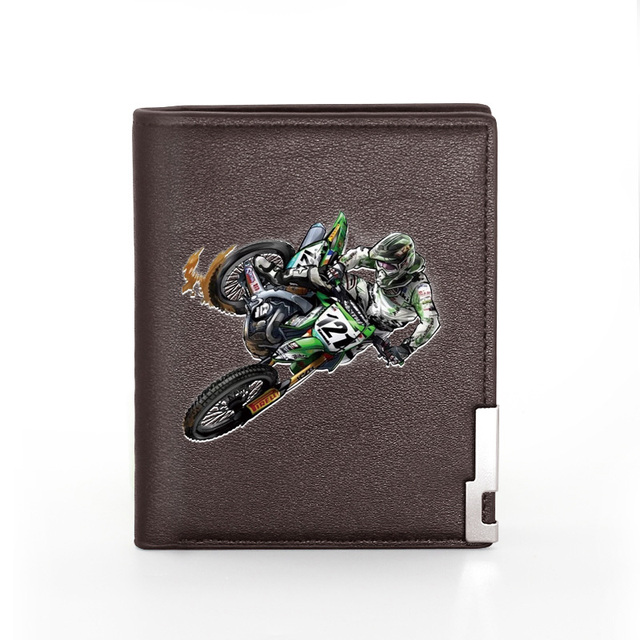 Elegancki skórzany portfel motocyklowy dla mężczyzn z miejscem na karty kredytowe - Wianko - 5
