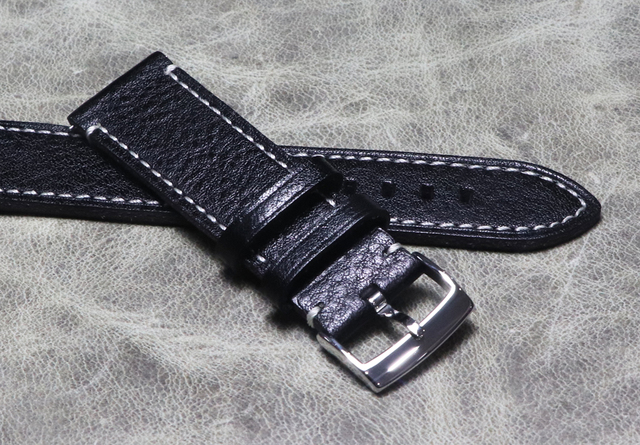 Pasek na nadgarstek z ręcznie robionej skóry naturalnej bydlęcej o szerokości 18-22mm - wysokiej jakości formalne akcesoria do zegarków - Wianko - 5
