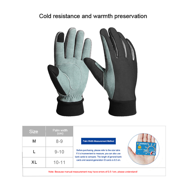 Rękawiczki narciarskie Unisex zimowe ciepłe ekran dotykowy - Wianko - 1