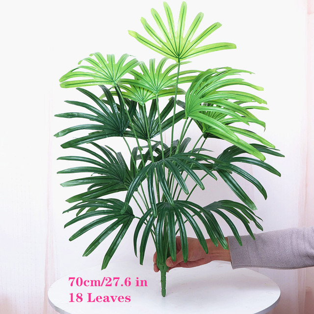 Duża sztuczna palma tropikalna z tworzywa sztucznego, wysokość 70 cm - Wianko - 9