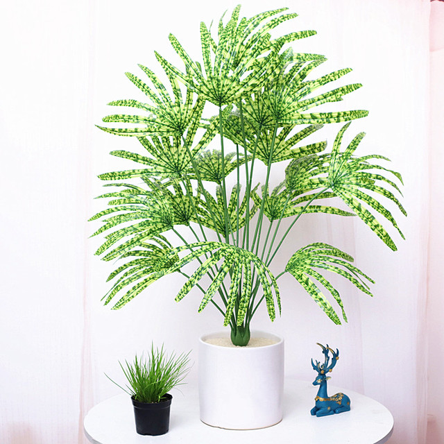 Duża sztuczna palma tropikalna z tworzywa sztucznego, wysokość 70 cm - Wianko - 3