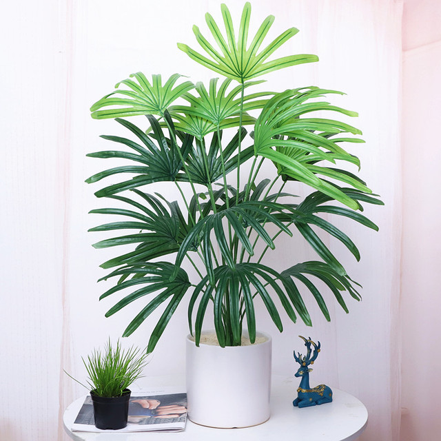 Duża sztuczna palma tropikalna z tworzywa sztucznego, wysokość 70 cm - Wianko - 2