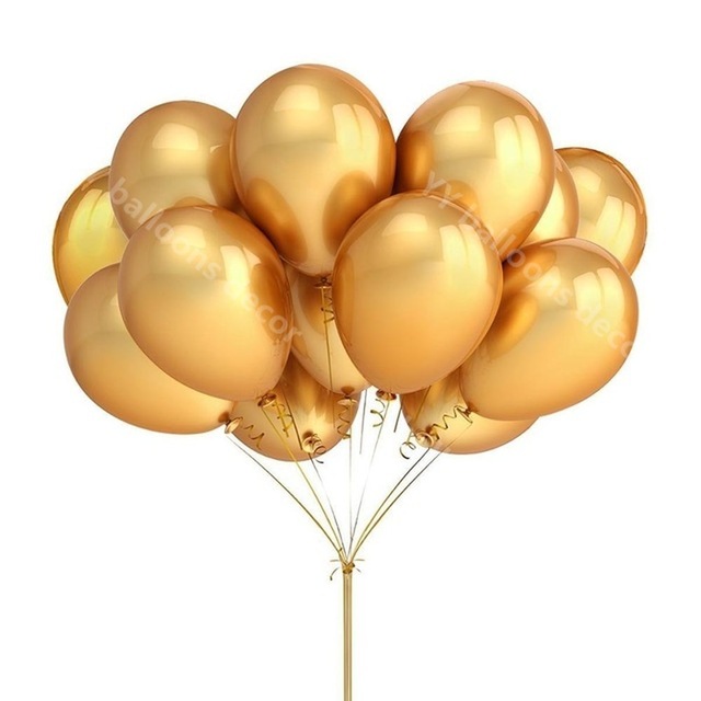 Zestaw 108 białych i czarnych balonów lateksowych do dekoracji ślubnych i urodzinowych w kolorze metalicznej złotej girlandy - Wianko - 5