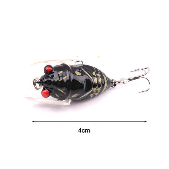 Przynęta wędkarska Bionic atrakcyjne lekkie owady, 4cm, 6.4g, Top Water Crank - Wianko - 5