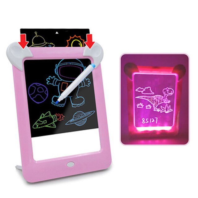 Tablet LED do pisania z rysikiem dla dzieci - prezent urodzinowy - Wianko - 6