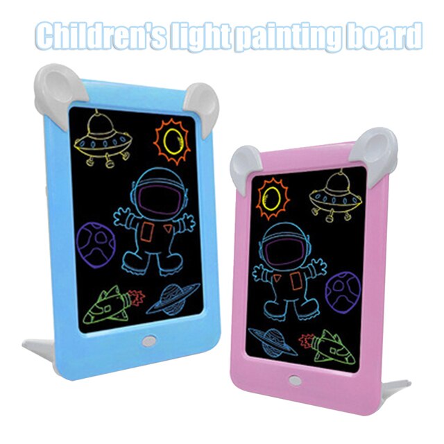 Tablet LED do pisania z rysikiem dla dzieci - prezent urodzinowy - Wianko - 1