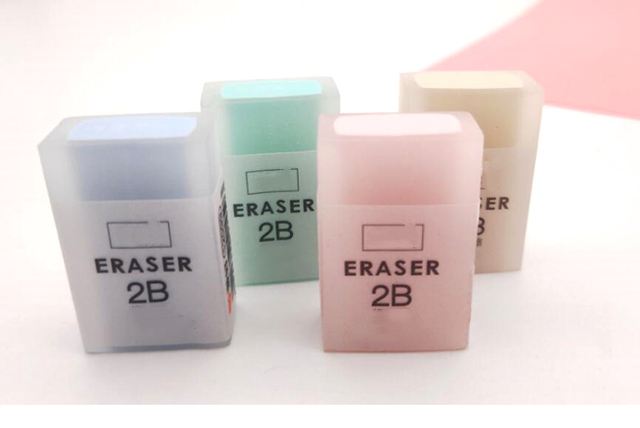 Gumka ścieralna Sandwich Eraser koloru przezroczystego - modny dodatek biurowy dla dzieci (ss-842) - Wianko - 4