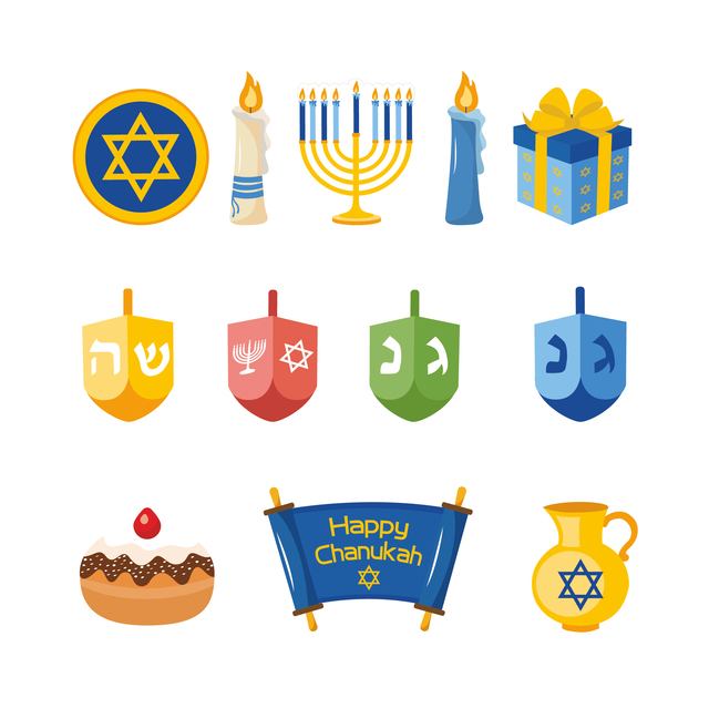 Happy Hanukkah Party - Wiszące chorągiewki i banery - Wianko - 4