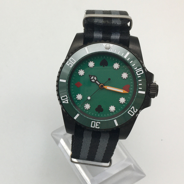 Mechaniczny zegarek męski Moda 40MM zielona tarcza, obudowa ceramiczna, automatyczny mechanizm - Wianko - 7
