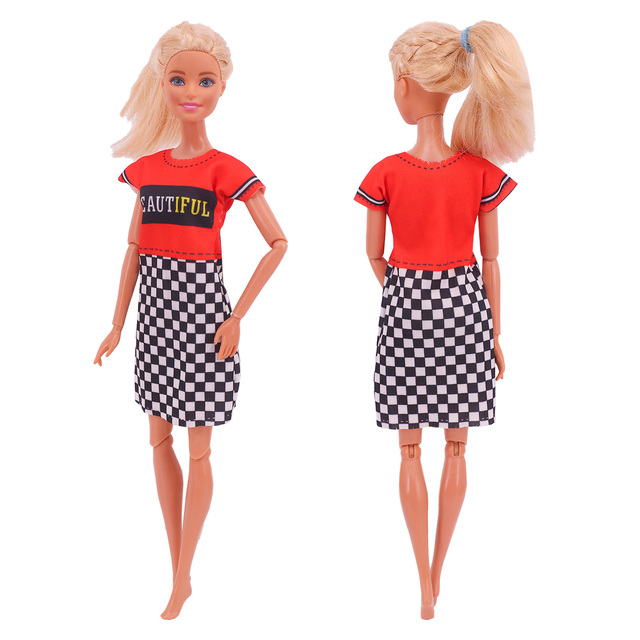 Spódnica pończochowa dla lalki Barbie – codzienny nowy strój mody, sukienka damska 11.8 Cal, prezent urodzinowy dla dziewczynki - Wianko - 9