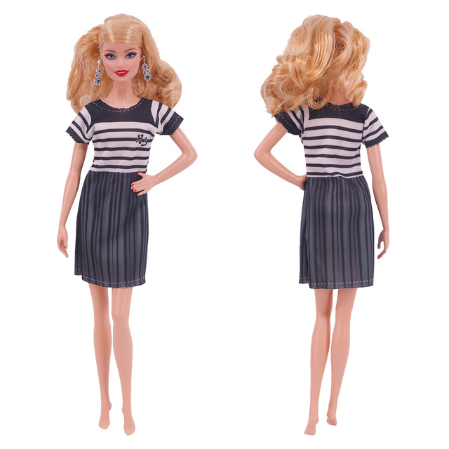 Spódnica pończochowa dla lalki Barbie – codzienny nowy strój mody, sukienka damska 11.8 Cal, prezent urodzinowy dla dziewczynki - Wianko - 2