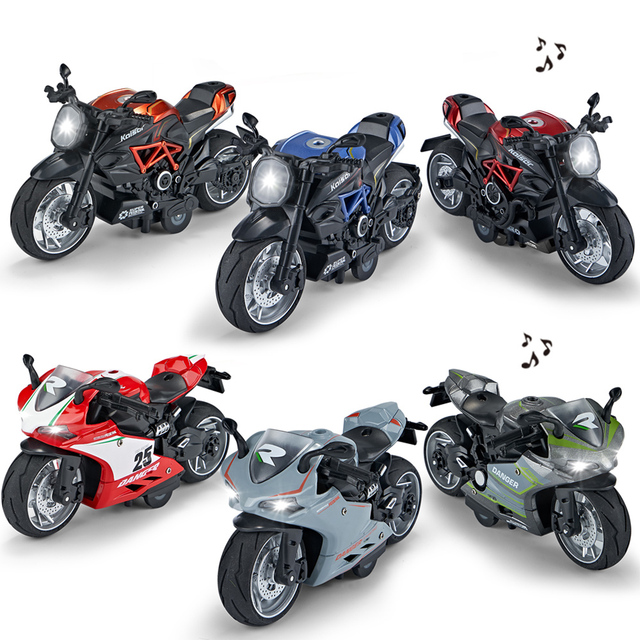 Model motocykla odlew zabawka 1:12 ze stopu - motocyklowy wyścigowy samochodzik dla dzieci - prezenty chłopców, kolekcjonerski - Wianko - 2