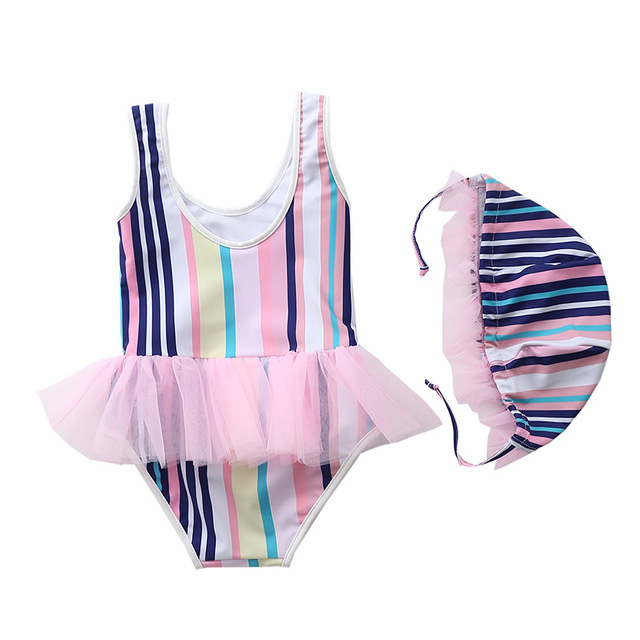 Stroje kąpielowe Maluch dla niemowląt - jednoczęściowy, paski pończoch, dla dziewczynki - Wianko - 8