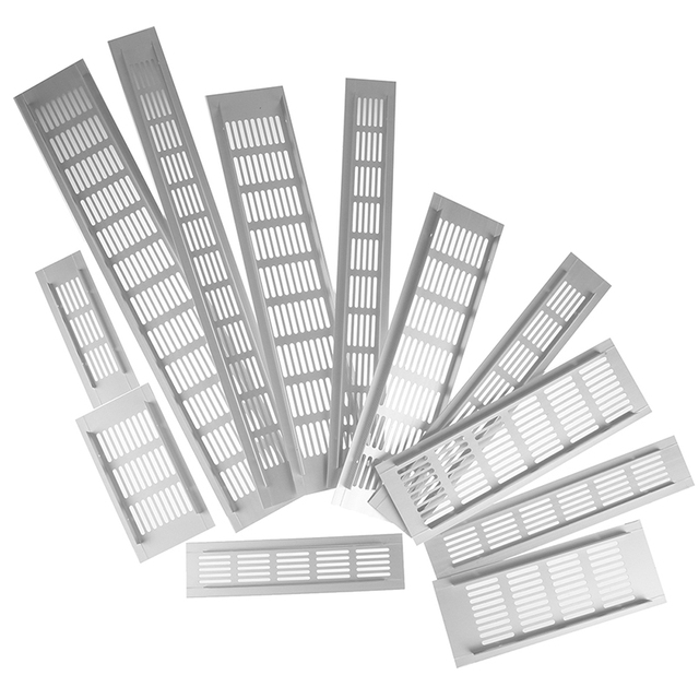 Uniwersalna aluminiowa siatka wentylacyjna do prostokątnych szafek i regałów - Wianko - 7