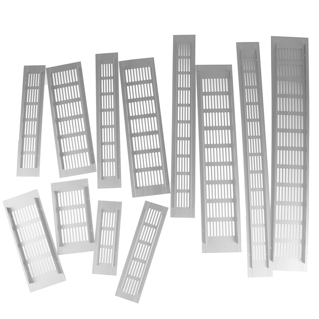 Uniwersalna aluminiowa siatka wentylacyjna do prostokątnych szafek i regałów - Wianko - 6