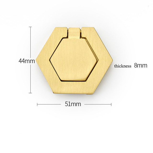 Mosiężny uchwyt szafkowy do szuflad kuchennych i łazienkowych - Wianko - 1