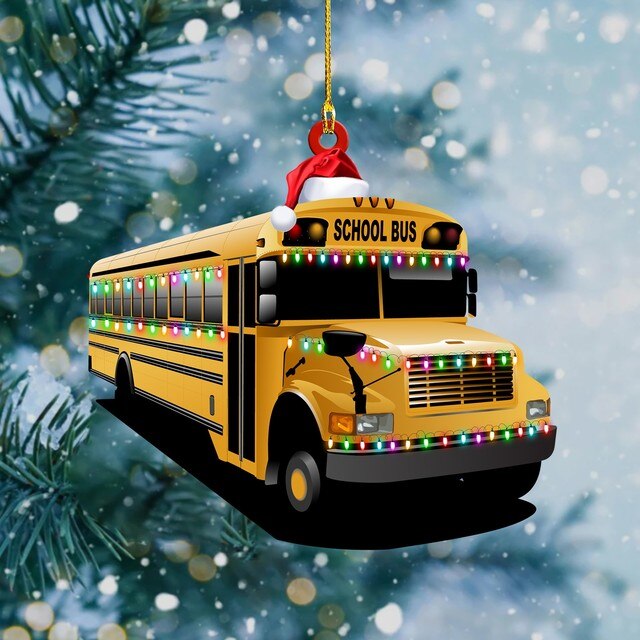 Dekoracyjny wisiorek choinka samochód - ozdoba świąteczna - ciężarówka pociąg dom dzieci prezenty - Wianko - 28