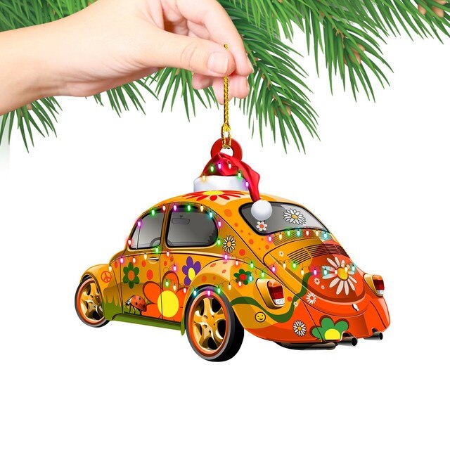 Dekoracyjny wisiorek choinka samochód - ozdoba świąteczna - ciężarówka pociąg dom dzieci prezenty - Wianko - 39