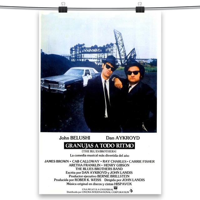 Plakat na płótnie Blues Brothers - dekoracja ścienna do domu, sypialni, pokoju biurowego - Wianko - 4