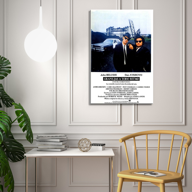 Plakat na płótnie Blues Brothers - dekoracja ścienna do domu, sypialni, pokoju biurowego - Wianko - 2