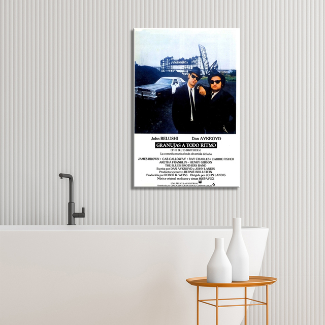 Plakat na płótnie Blues Brothers - dekoracja ścienna do domu, sypialni, pokoju biurowego - Wianko - 1