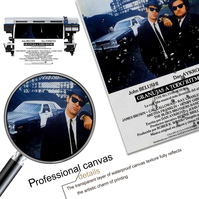 Plakat na płótnie Blues Brothers - dekoracja ścienna do domu, sypialni, pokoju biurowego - Wianko - 5