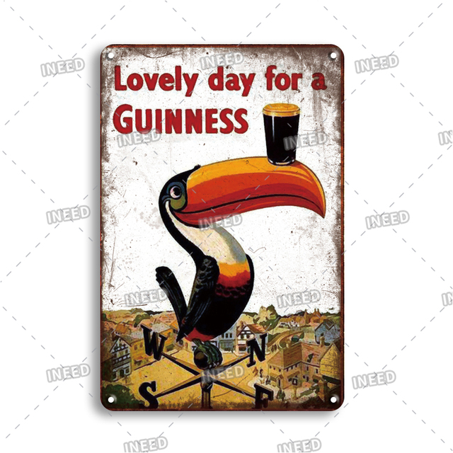 Tablica Vintage Guinness Piwo Ekspres do Kawy Metalowa Znak Retro Kawiarnia Ściana Artystyczny Obraz Spersonalizowany Wystrój Kuchni - Wianko - 7