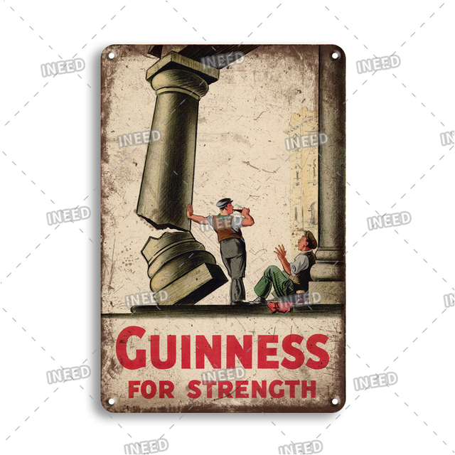 Tablica Vintage Guinness Piwo Ekspres do Kawy Metalowa Znak Retro Kawiarnia Ściana Artystyczny Obraz Spersonalizowany Wystrój Kuchni - Wianko - 6
