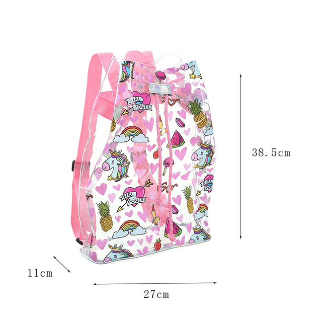 Letni plecak dziecięcy z motywem jednorożca i wodoodpornym materiałem - Wianko - 2