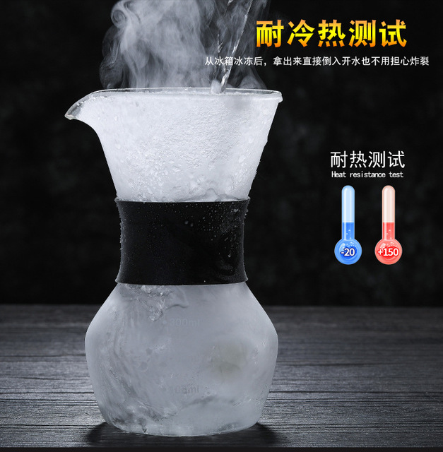 Ręcznie robiony, borokrzemianowy dzbanek do kawy - wysoka odporność termiczna! - Wianko - 4