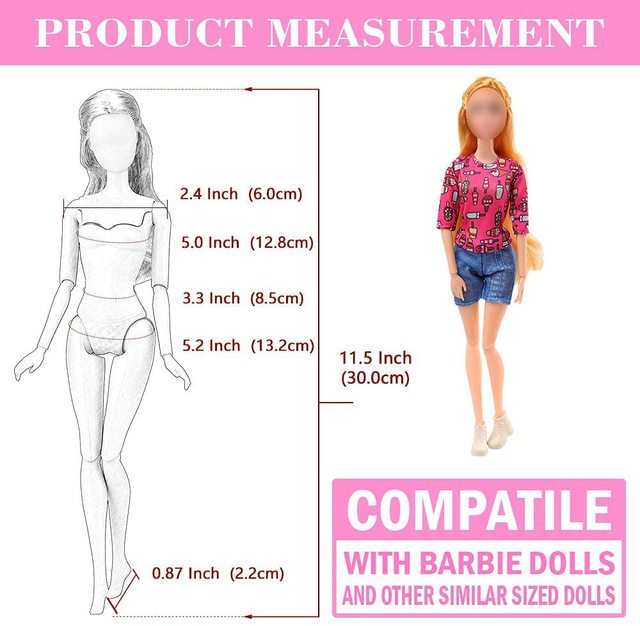 Zestaw 76 ubrań i akcesoriów dla lalki Barbie i BJD Blythe, sukienki na Szlachetną Kolację, idealny prezent dla dziewczyn 11,5 cala - Wianko - 1