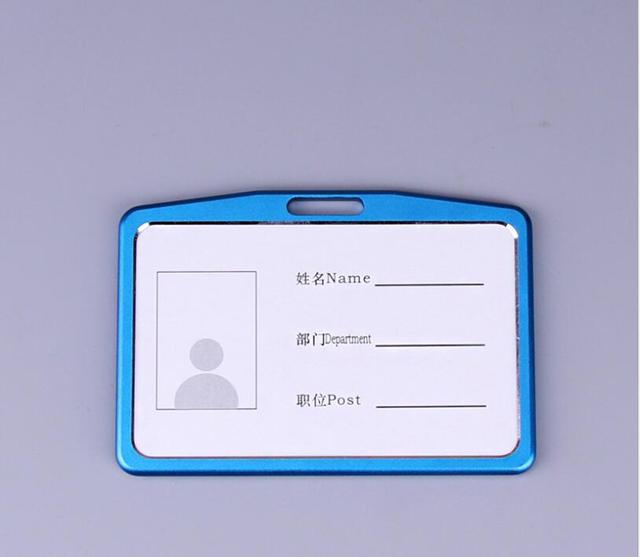 Moda etui na karty dla kobiet i studentów z aluminium, z miejscem na odznakę i identyfikator na smyczy - Wianko - 17