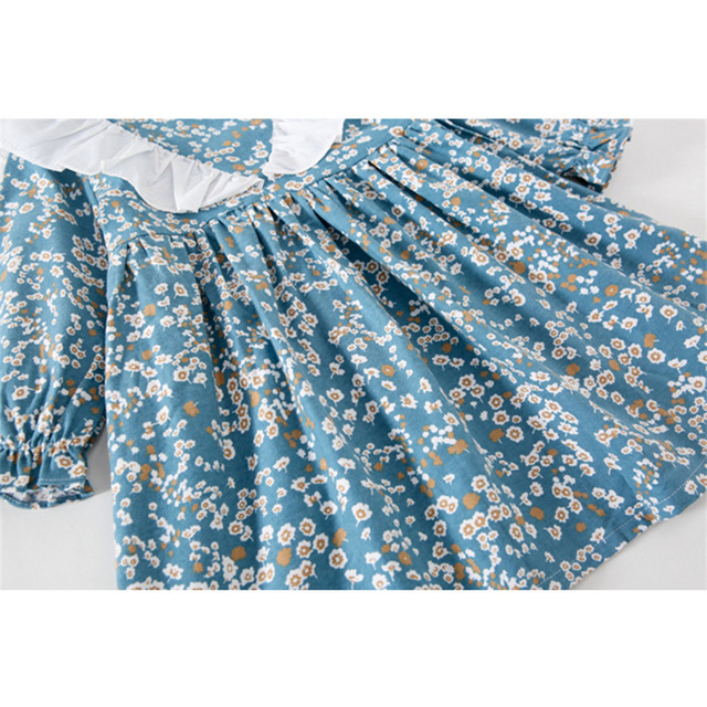 Sukienka dziecięca z długim rękawem w falbaniach, idealna na jesień i wiosnę, dla małych księżniczek - Wianko - 21