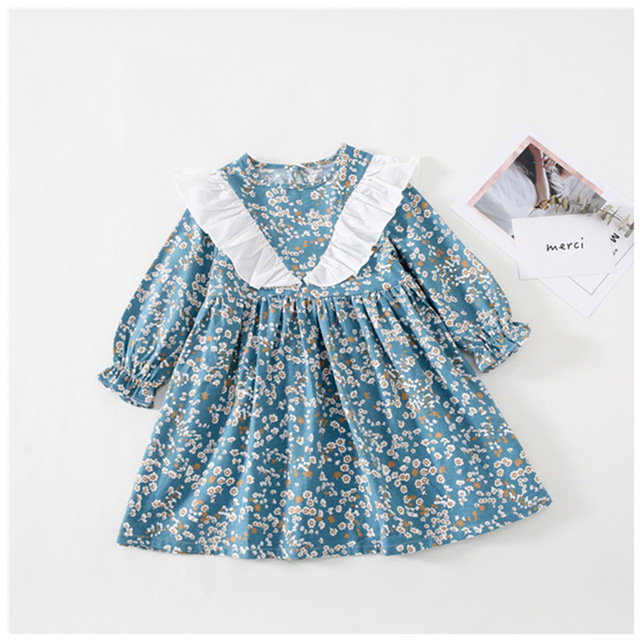 Sukienka dziecięca z długim rękawem w falbaniach, idealna na jesień i wiosnę, dla małych księżniczek - Wianko - 20