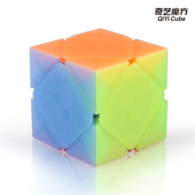 Qiyi QiCheng Jelly - Skośna kostka magiczna 3x3 Spee Cube Skewb - Cubo Magico - Wianko - 7