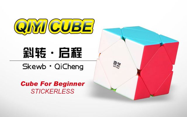Qiyi QiCheng Jelly - Skośna kostka magiczna 3x3 Spee Cube Skewb - Cubo Magico - Wianko - 1