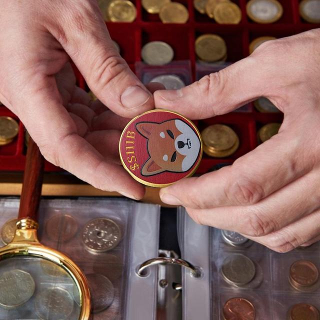 Moneta pamiątkowa Doge Coin SHIB Shiba Inu, trójwymiarowy relief, pozłacane srebro, szczęśliwa pamiątka rzemiosła - Wianko - 6