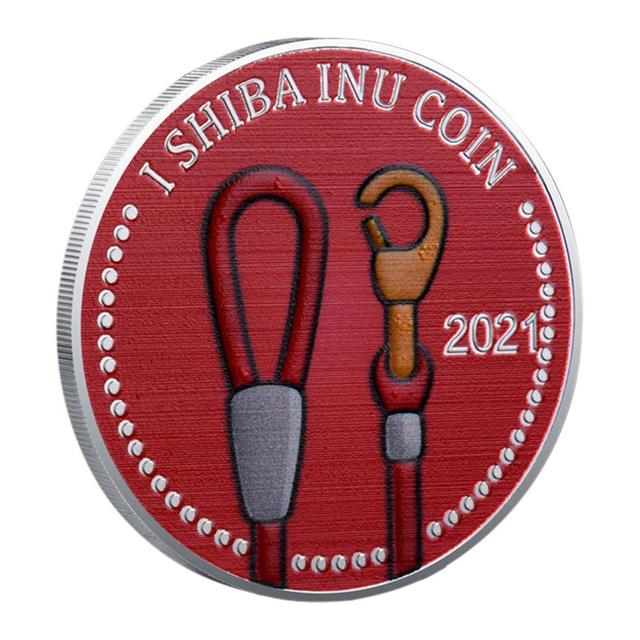 Moneta pamiątkowa Doge Coin SHIB Shiba Inu, trójwymiarowy relief, pozłacane srebro, szczęśliwa pamiątka rzemiosła - Wianko - 13