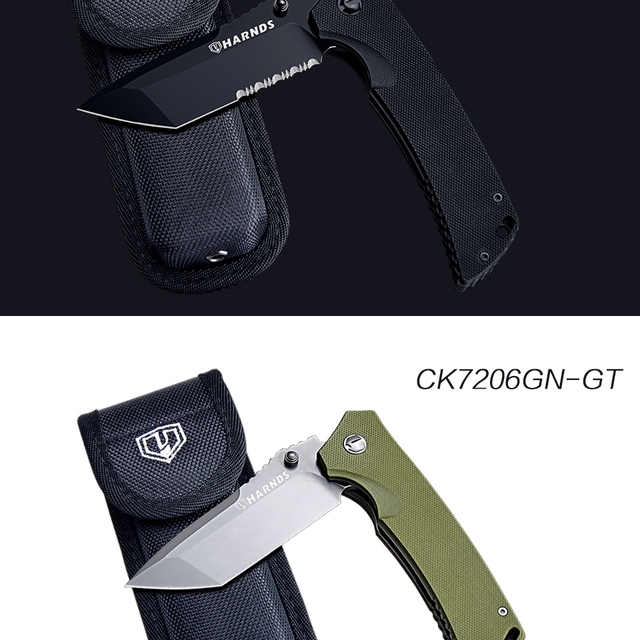 Składany nóż taktyczny z ostrzem D2 i uchwytem G10 - Wianko - 28