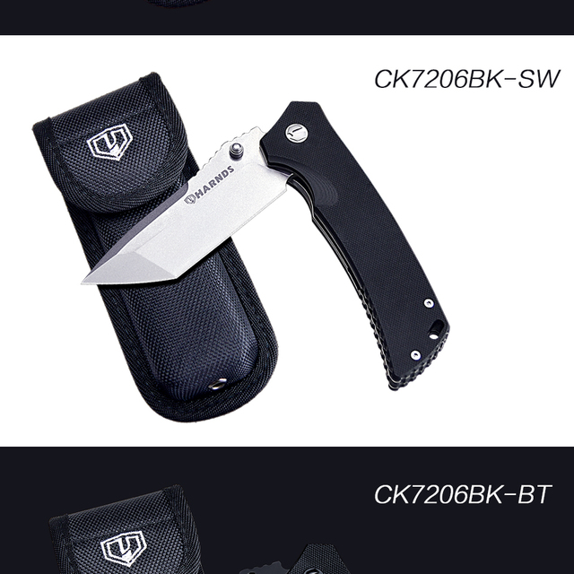 Składany nóż taktyczny z ostrzem D2 i uchwytem G10 - Wianko - 27