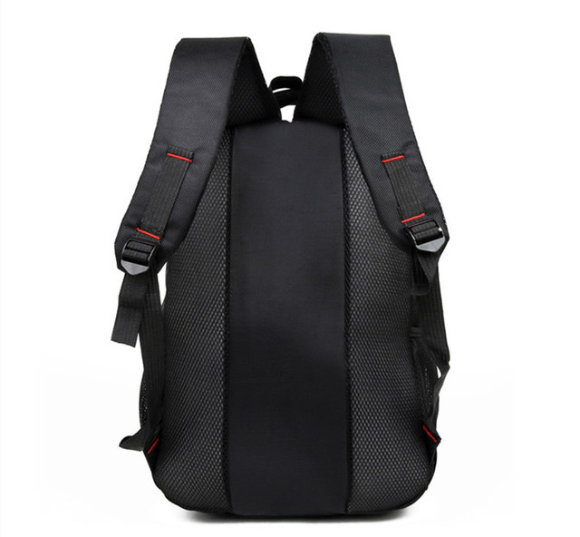 Czarny plecak męski z nylonu, wodoodporny, na laptopa 15.6 cala, o dużej pojemności i wysokiej jakości - Wianko - 7