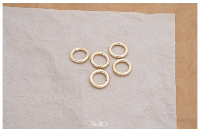 15mm galwanicznie metalowy pierścień wysokiej jakości w 8 kolorach dla DIY smyczy, obroży, plecaka i torebki - Wianko - 12