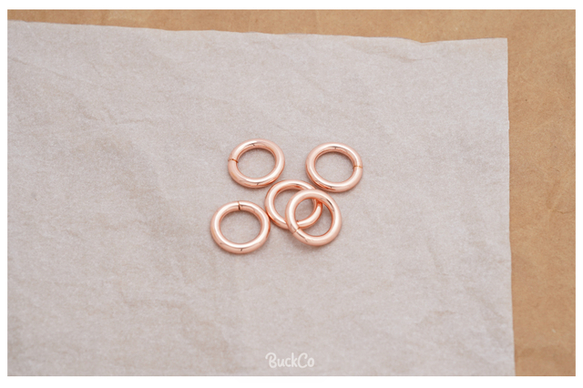 15mm galwanicznie metalowy pierścień wysokiej jakości w 8 kolorach dla DIY smyczy, obroży, plecaka i torebki - Wianko - 9