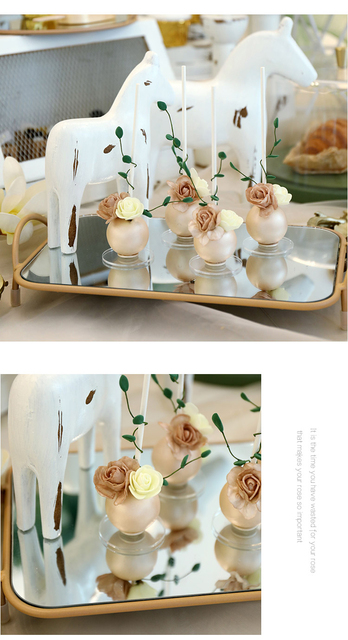 Sztuczna dekoracja kwiatowa Lollipop z gliny i pianki - model deserowy do prezentacji i fotografii - Wianko - 4