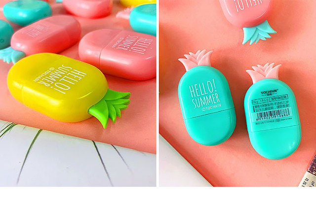 Gumka do ścierania kreatywnej sztuki dla dzieci w kształcie mini kartonowej gumki ananasa i lodowego patyka - Wianko - 11