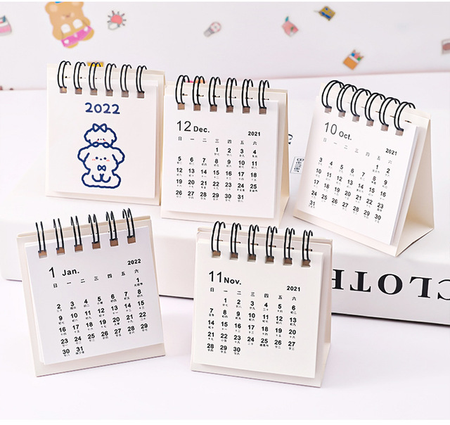 Roczny kalendarz biurkowy z królikiem i psem - Wianko - 15