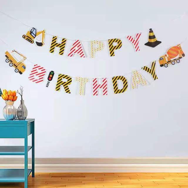 Baner urodzinowy trznadel - dekoracja urodzinowa dla dzieci - kolorowa dziewczyna/chłopiec garland - Wianko - 2