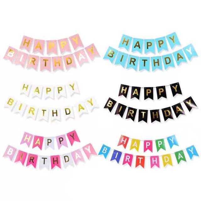 Baner urodzinowy trznadel - dekoracja urodzinowa dla dzieci - kolorowa dziewczyna/chłopiec garland - Wianko - 1